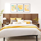MOD-7116-WAL Render Wall Mount Queen Headboard and Modern Nightstands by Modway