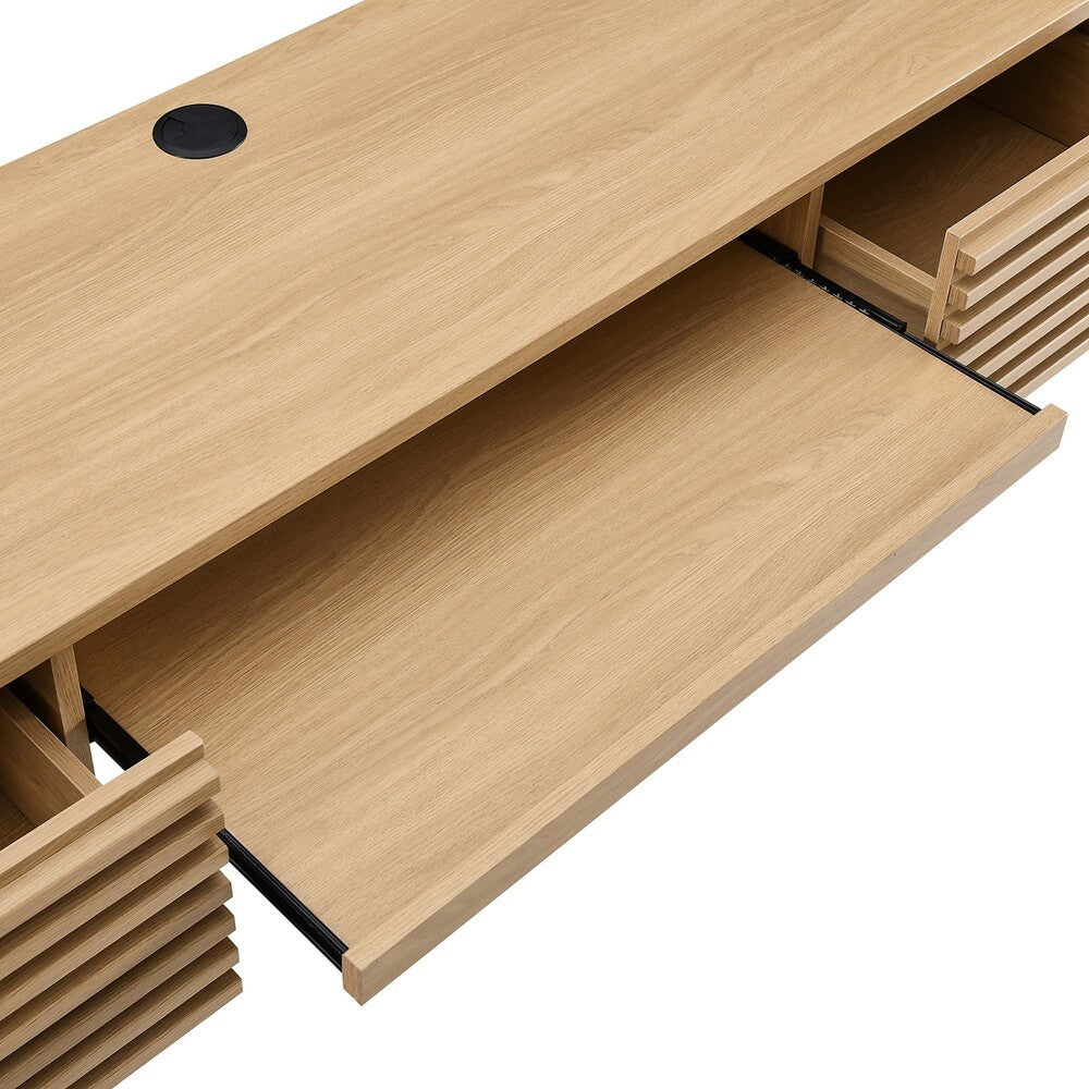 EEI-5865 Render Wall Mount Wood Office Desk by Modway