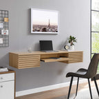 EEI-5865 Render Wall Mount Wood Office Desk by Modway