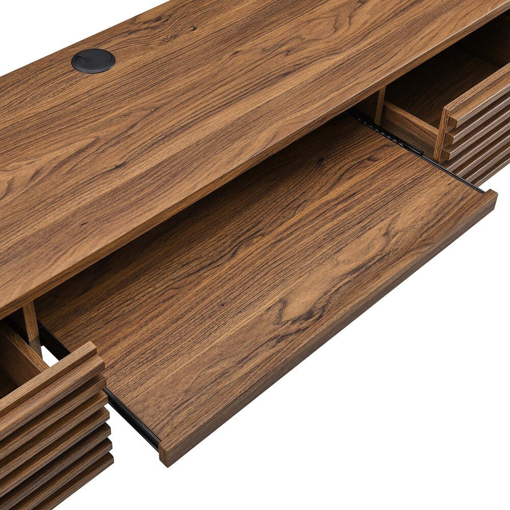 EEI-5865 Render Wall Mount Wood Office Desk by Modway