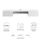 EEI-5865 Render Wall Mount Wood Office Desk by Modway