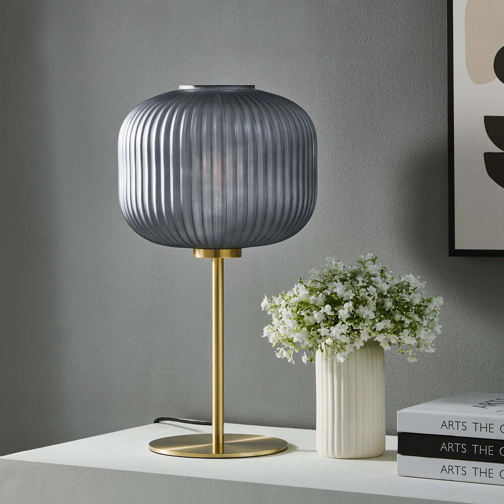 EEI-5622 Reprise Glass Sphere Glass and Metal Table Lamp by Modway