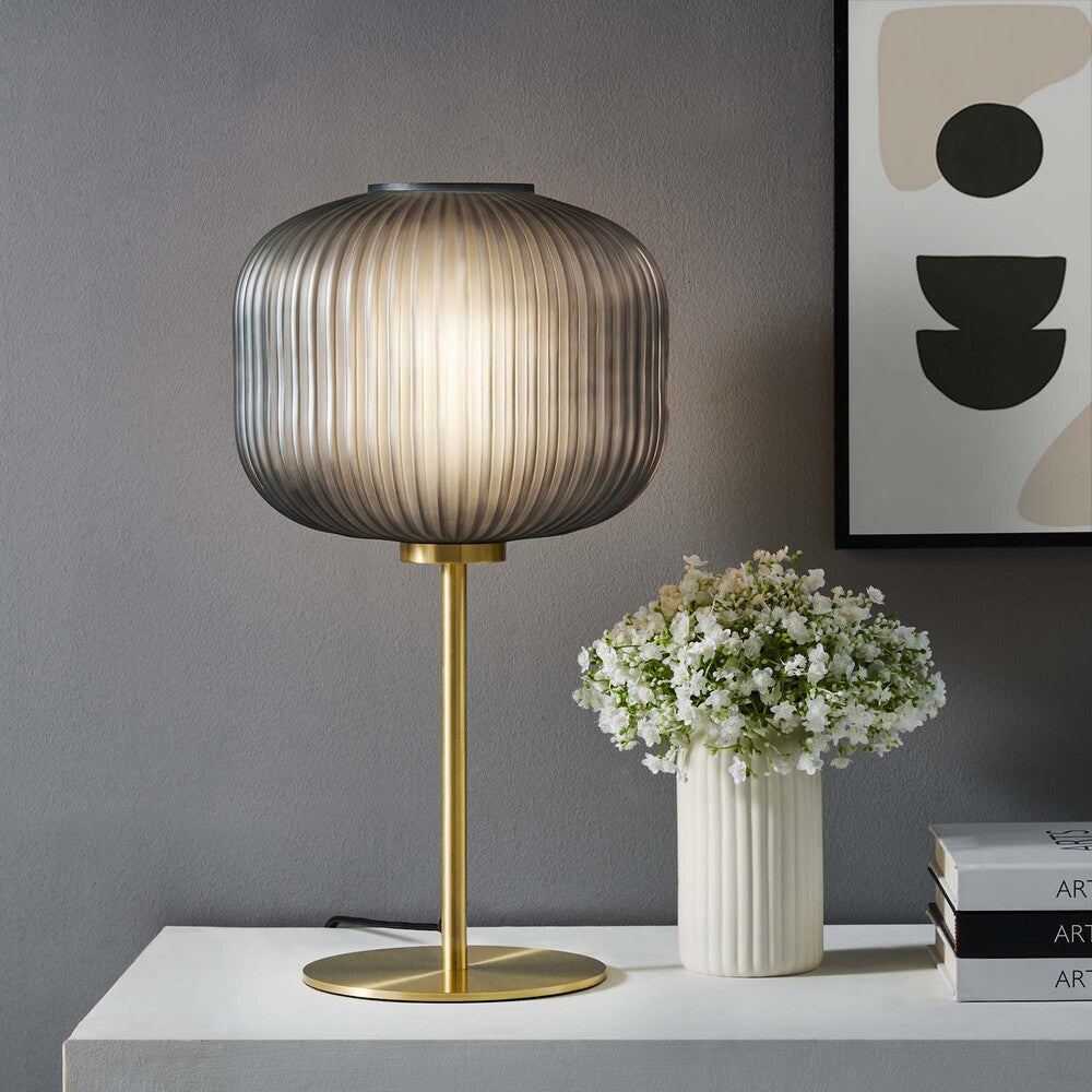 EEI-5622 Reprise Glass Sphere Glass and Metal Table Lamp by Modway