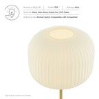EEI-5622 Reprise Glass Sphere Glass and Metal Table Lamp by Modway