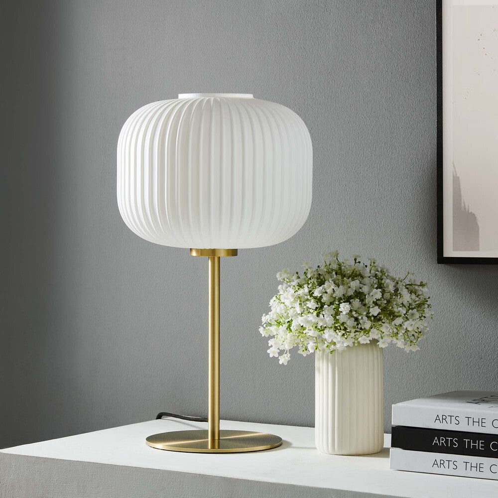 EEI-5622 Reprise Glass Sphere Glass and Metal Table Lamp by Modway