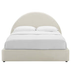 MOD-7133 Resort Performance Velvet Arched Round Queen Platform Bed by Modway