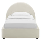MOD-7129 Resort Performance Velvet Arched Round Twin Platform Bed by Modway