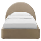 MOD-7129 Resort Performance Velvet Arched Round Twin Platform Bed by Modway