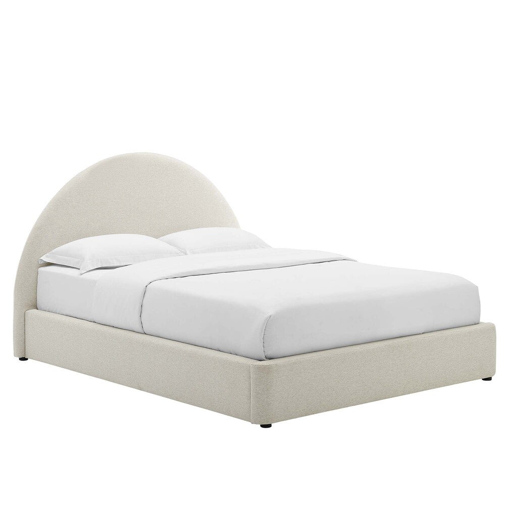 MOD-7132 Resort Upholstered Fabric Arched Round Queen Platform Bed by Modway