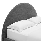 MOD-7132 Resort Upholstered Fabric Arched Round Queen Platform Bed by Modway