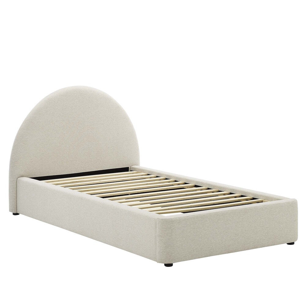 MOD-7128 Resort Upholstered Fabric Arched Round Twin Platform Bed by Modway