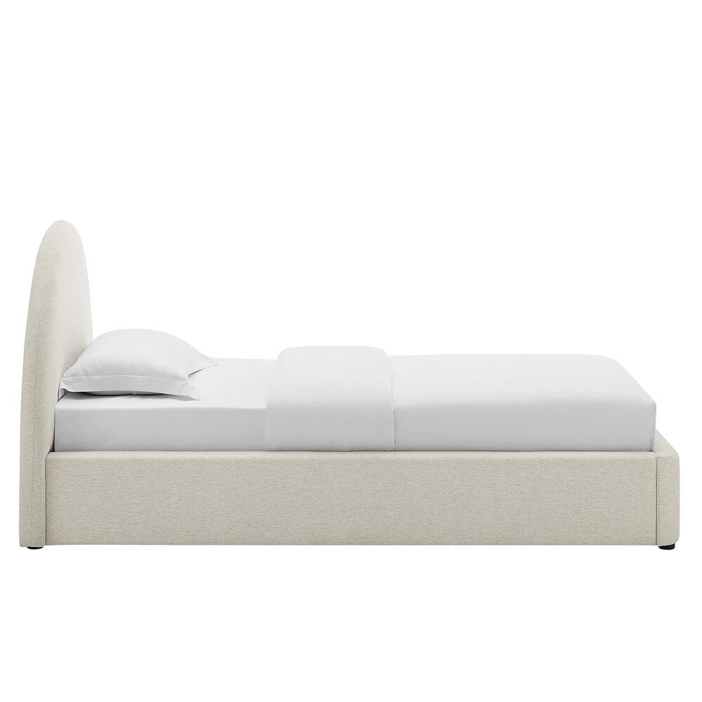 MOD-7128 Resort Upholstered Fabric Arched Round Twin Platform Bed by Modway