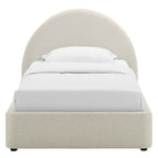 MOD-7128 Resort Upholstered Fabric Arched Round Twin Platform Bed by Modway