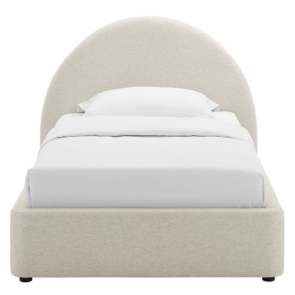 MOD-7128 Resort Upholstered Fabric Arched Round Twin Platform Bed by Modway