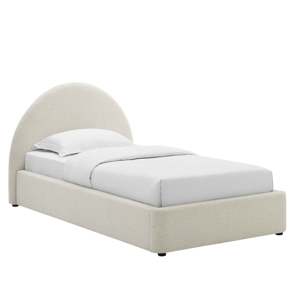 MOD-7128 Resort Upholstered Fabric Arched Round Twin Platform Bed by Modway
