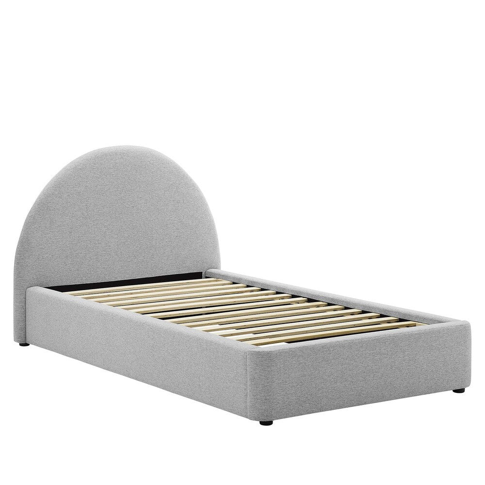 MOD-7128 Resort Upholstered Fabric Arched Round Twin Platform Bed by Modway