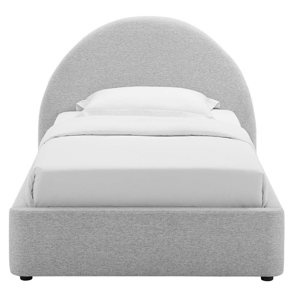 MOD-7128 Resort Upholstered Fabric Arched Round Twin Platform Bed by Modway