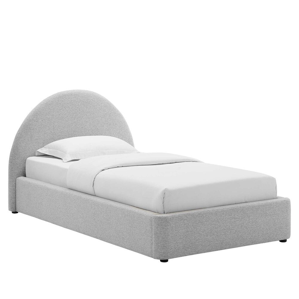 MOD-7128 Resort Upholstered Fabric Arched Round Twin Platform Bed by Modway