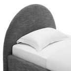 MOD-7128 Resort Upholstered Fabric Arched Round Twin Platform Bed by Modway