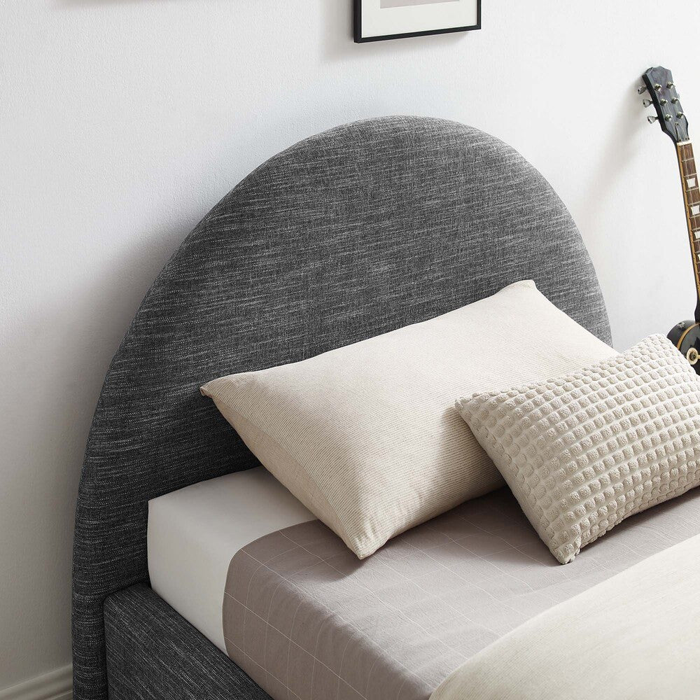 MOD-7128 Resort Upholstered Fabric Arched Round Twin Platform Bed by Modway