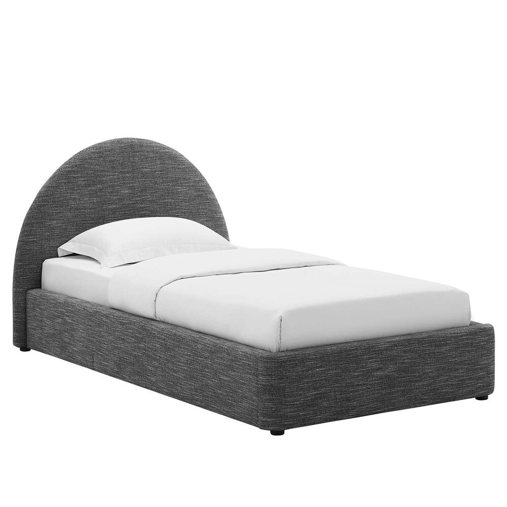 MOD-7128 Resort Upholstered Fabric Arched Round Twin Platform Bed by Modway