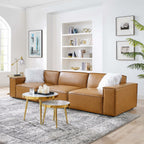 EEI-4708-TAN Restore 3-Piece Vegan Leather Sofa by Modway