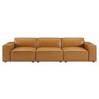 EEI-4708-TAN Restore 3-Piece Vegan Leather Sofa by Modway