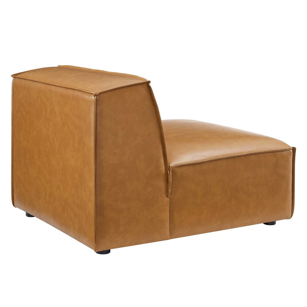 EEI-4709-TAN Restore 4-Piece Vegan Leather Sectional Sofa by Modway