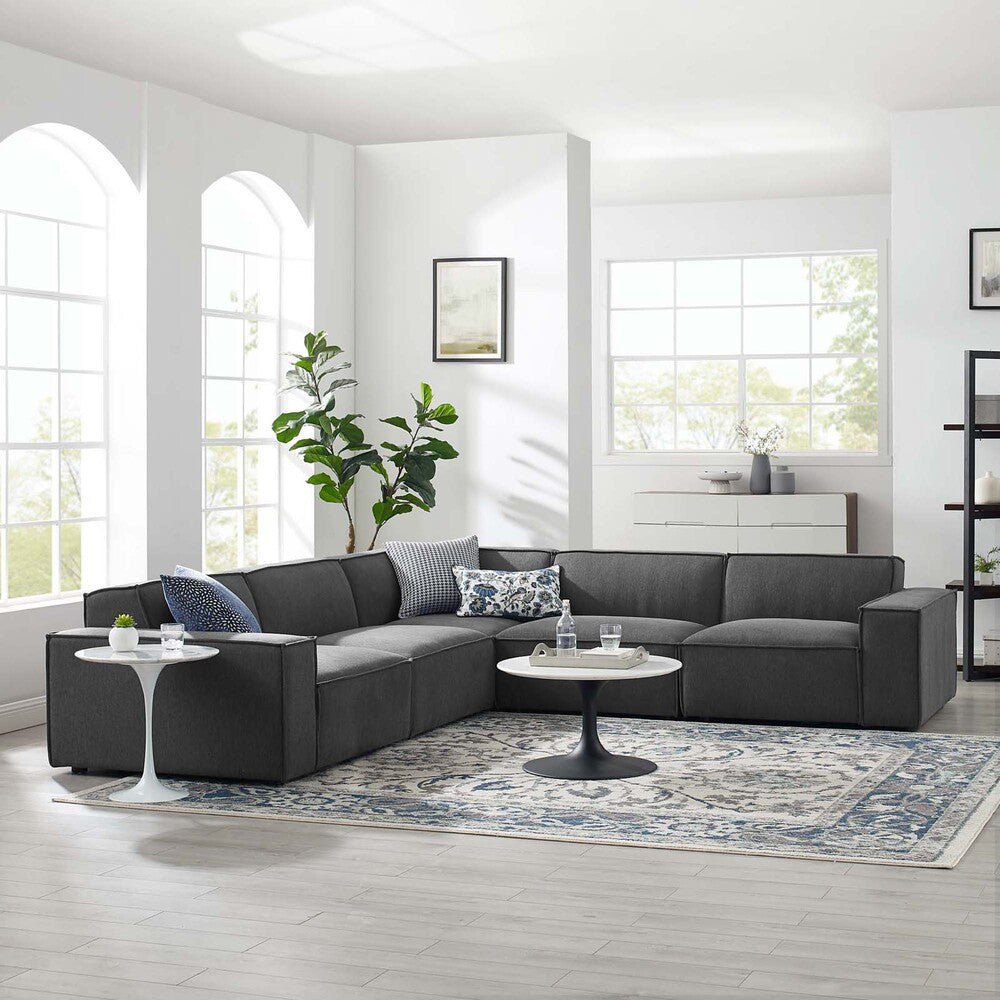 EEI-4117-CHA Restore 5-Piece Sectional Sofa by Modway
