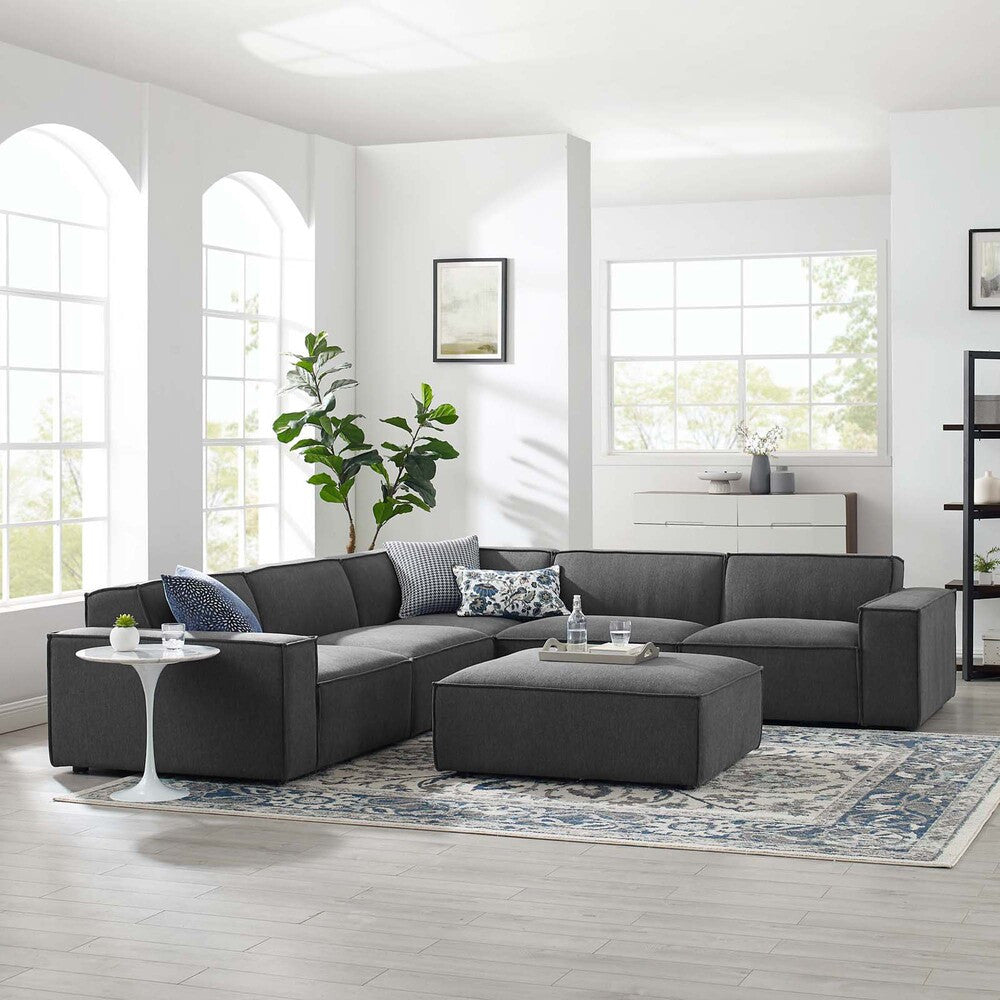 EEI-4118-CHA Restore 6-Piece Sectional Sofa by Modway