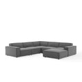Modway EEI-4118-CHA Restore 6-Piece Sectional Sofa Charcoal