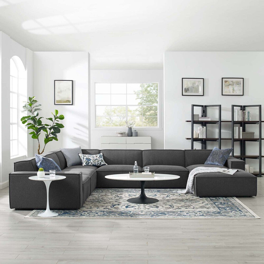EEI-4120-CHA Restore 7-Piece Sectional Sofa by Modway