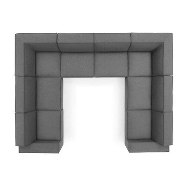 Modway EEI-4121-CHA Restore 8-Piece Sectional Sofa Charcoal