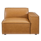 EEI-4493-TAN Restore Right-Arm Vegan Leather Sectional Sofa Chair by Modway
