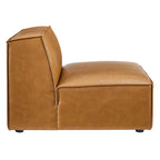 EEI-4495-TAN Restore Vegan Leather Sectional Sofa Armless Chair by Modway