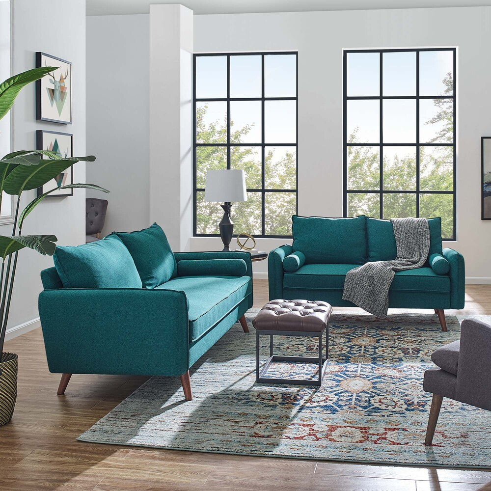 Modway Revive Upholstered Fabric Sofa and Loveseat Set by Modway-EEI-4047