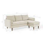 Modway Revive Upholstered Right or Left Sectional Sofa by Modway-EEI-3867