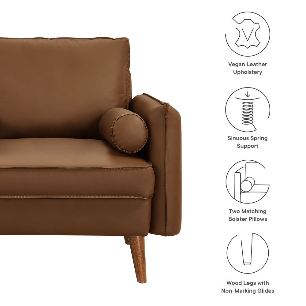 Modway Revive Upholstered Vegan Leather Accent Armchair by Modway-EEI-6973