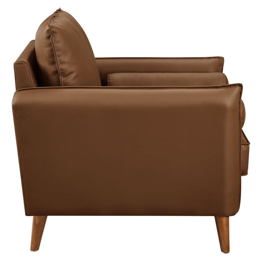 Modway Revive Upholstered Vegan Leather Accent Armchair by Modway-EEI-6973