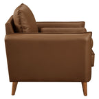 Modway Revive Upholstered Vegan Leather Accent Armchair by Modway-EEI-6973