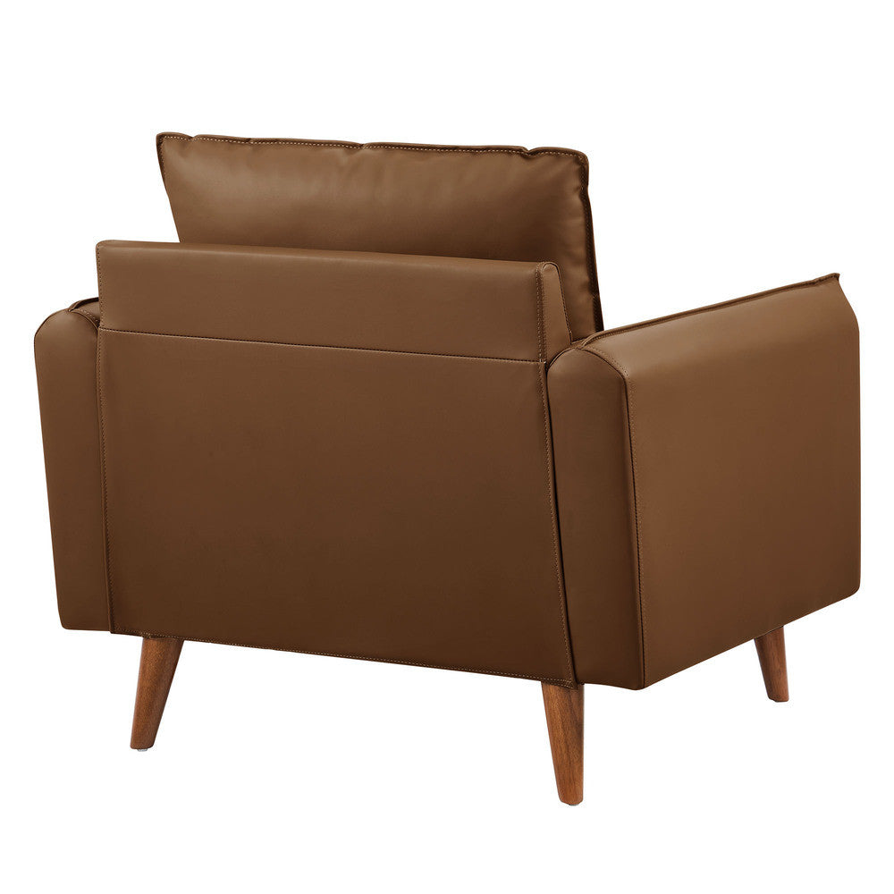 Modway Revive Upholstered Vegan Leather Accent Armchair by Modway-EEI-6973