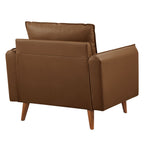 Modway Revive Upholstered Vegan Leather Accent Armchair by Modway-EEI-6973