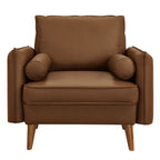 Modway Revive Upholstered Vegan Leather Accent Armchair by Modway-EEI-6973