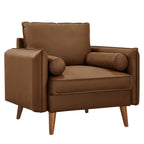 Modway Revive Upholstered Vegan Leather Accent Armchair by Modway-EEI-6973