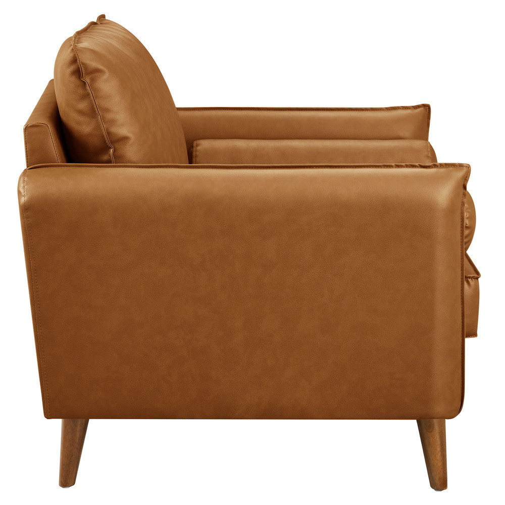 Modway Revive Upholstered Vegan Leather Accent Armchair by Modway-EEI-6973