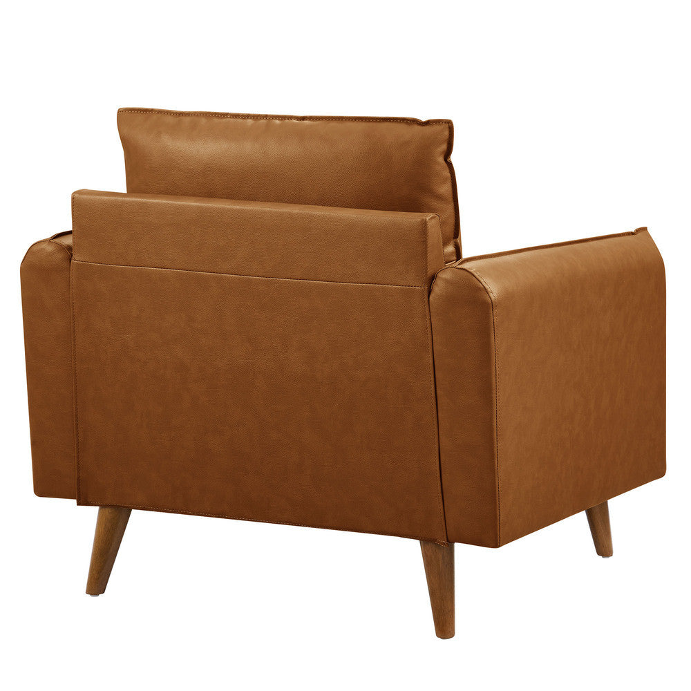 Modway Revive Upholstered Vegan Leather Accent Armchair by Modway-EEI-6973