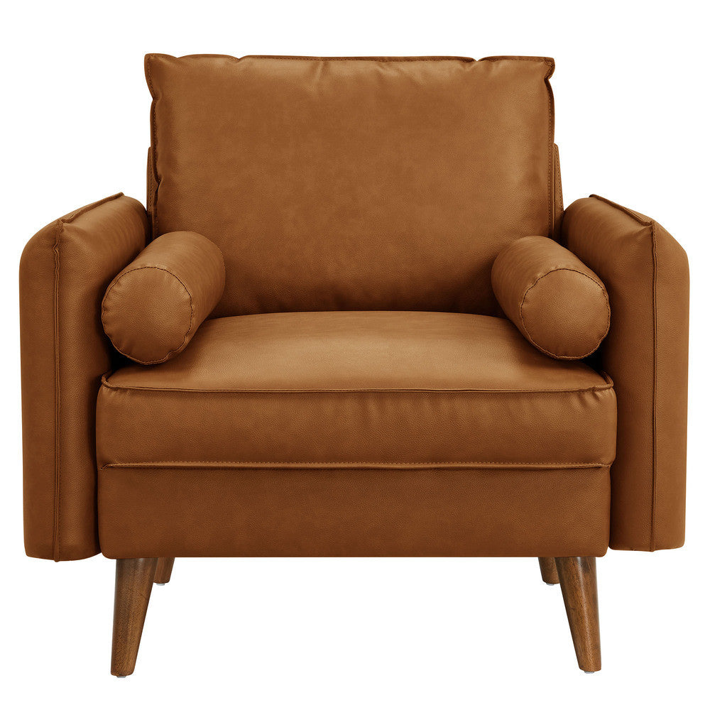 Modway Revive Upholstered Vegan Leather Accent Armchair by Modway-EEI-6973