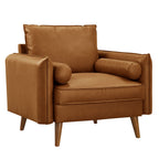 Modway Revive Upholstered Vegan Leather Accent Armchair by Modway-EEI-6973