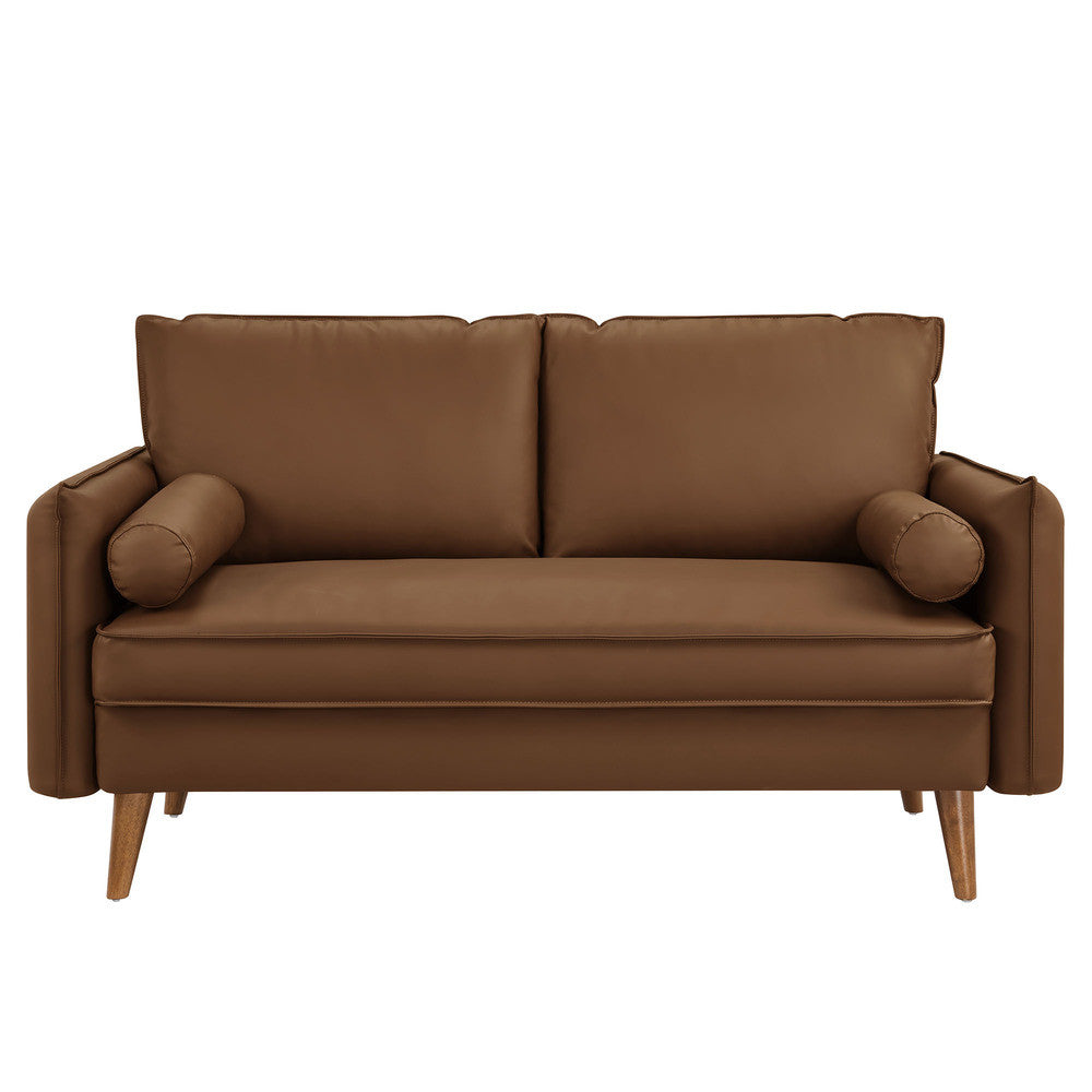 Modway Revive Upholstered Vegan Leather Loveseat by Modway-EEI-6974