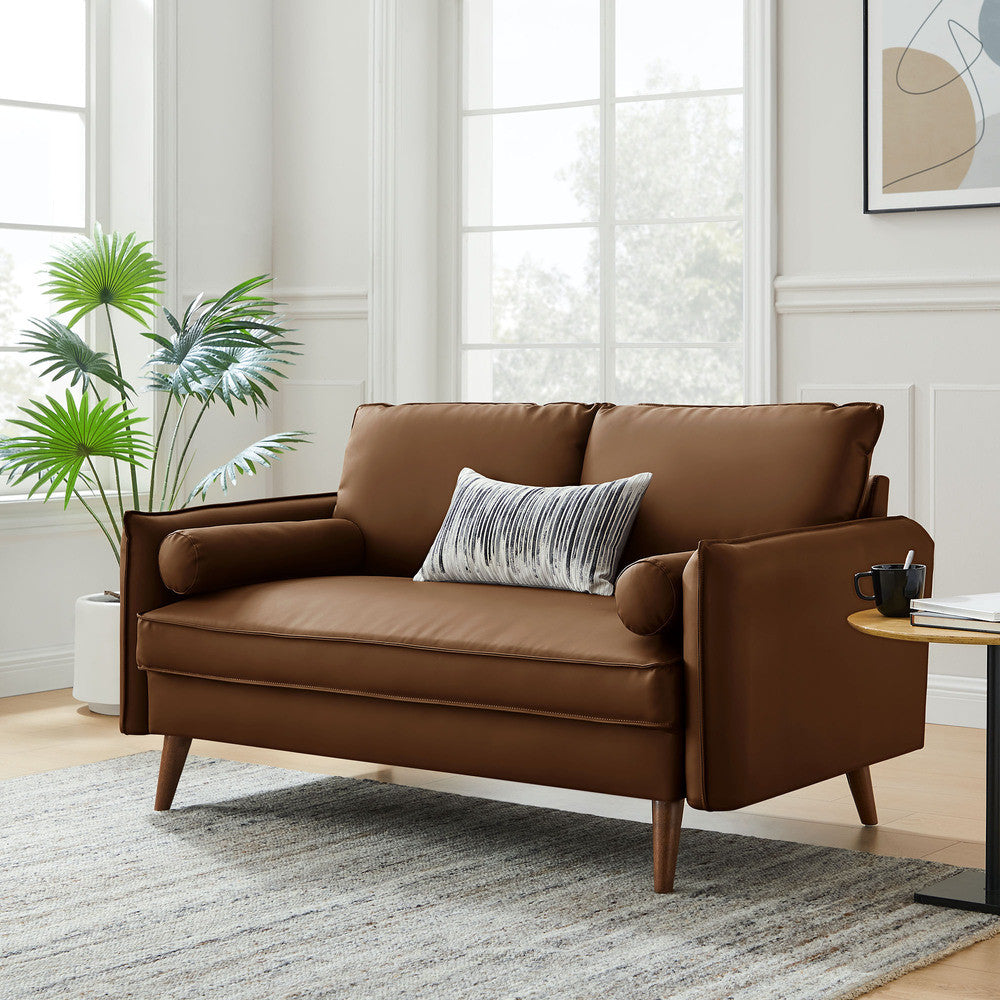 Modway Revive Upholstered Vegan Leather Loveseat by Modway-EEI-6974